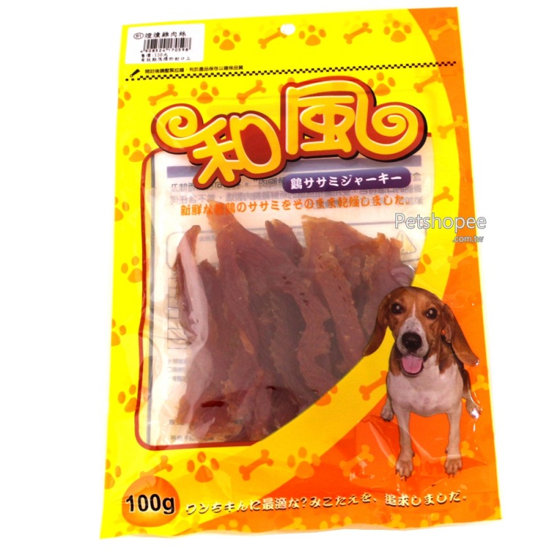 和風煙燻雞肉絲犬用零嘴 和風 Petshopee 寵物網